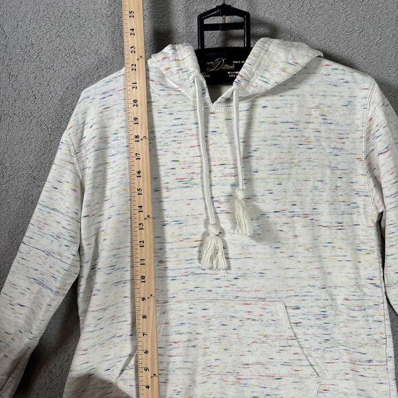 J Crew Hoodie Women’s Size S Tassel Multicolor Geometric Jawbreaker Confetti - Picture 3 of 8